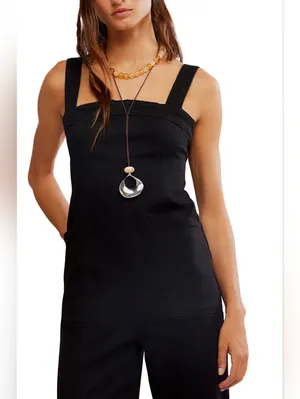 NWOT Free People Suns Out Bootcut Jumpsuit Sz XL thumbnail 2