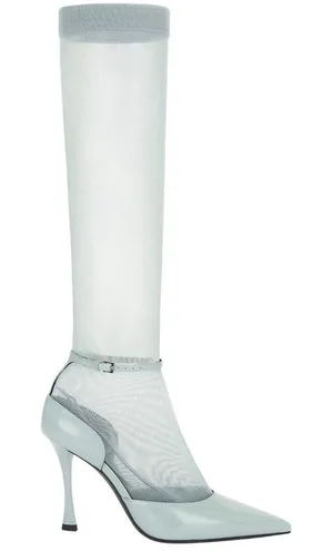 Givenchy Show Stocking Pumps in Grey 41 with Box Womens High Heels Boots Leather thumbnail 1