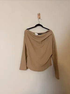 Free People Fuji‎ Thermal top in Pale Camel Size Large NWT thumbnail 8