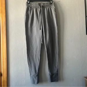Free People Back Into It Sweatpant Joggers Grey Size Small thumbnail 3