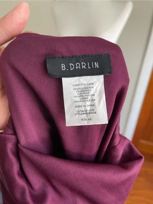 B Darlin Sparkling Burgundy Tie-Back Mini Dress thumbnail 5