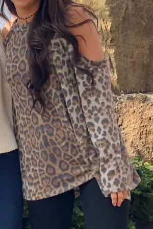 Cheetah top/sweater Multi thumbnail 1