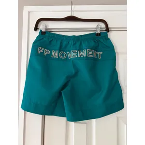 FP Movement Free People Teal Green Athletic Shorts Pink Logo XS‎ NEW thumbnail 2