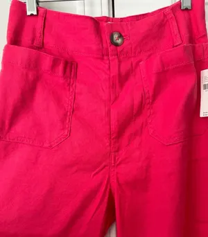 Anthropologie Maeve The Colette Wide-Leg Cropped Linen Pants, Size 26 thumbnail 6