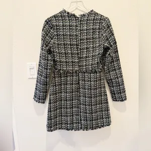 LIKELY Robin Dress Tweed‎ Jeweled Button Front Mini Preppy size 6 thumbnail 4