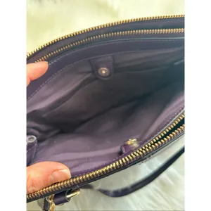 Coach authentic mauve shoulder/ hand bag no strap dark purple color thumbnail 6