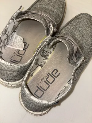 Hey Dude Casual Canvas Slip-On Shoes Wendy style L Linen Size 7 thumbnail 6