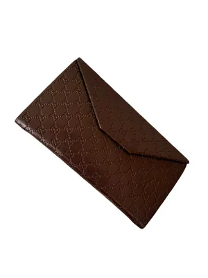 Gucci Leather Sunglasses Case Brown thumbnail 2