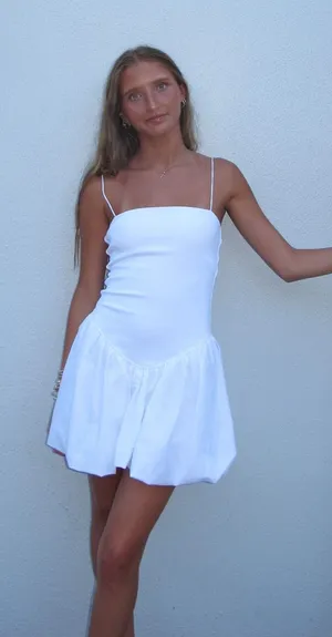 ZARA White Mini Dress thumbnail 1