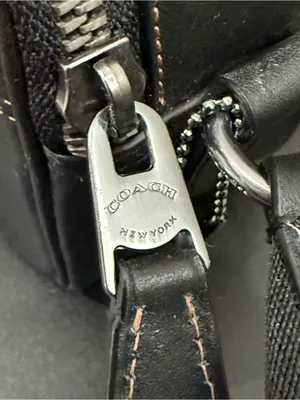 COACH C4148 Black Smooth Calf Leather Double Zip Graham Crossbody Camera Bag thumbnail 14