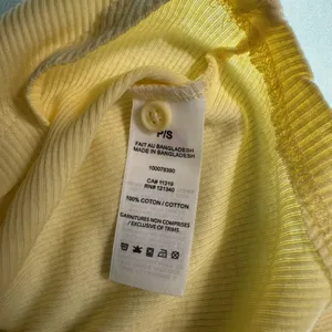Garage butter yellow ribbed knit Henley tank top thumbnail 8