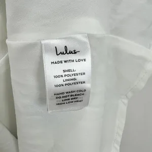 Lulus French Countryside White Floral Print High Low Dress Cocktail Small NWT thumbnail 10