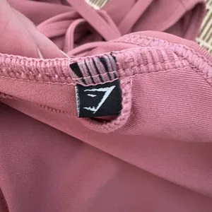 Gymshark Cutout One Piece Swimsuit Mauve Strappy Tie Open Back‎ Size Medium thumbnail 6