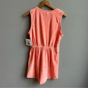 NEW BEYOND YOGA Out of Town Dress in Peach Blush NWT Terry Mini Dress Size XS thumbnail 10