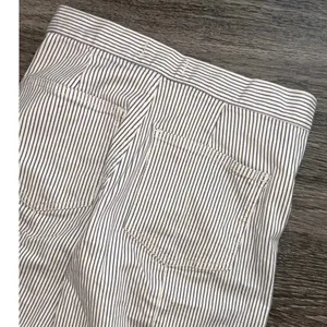 NWT Madewell The Emmett Wide-Leg Crop Pant: In Smokey Grape Stripe Size 23 thumbnail 10