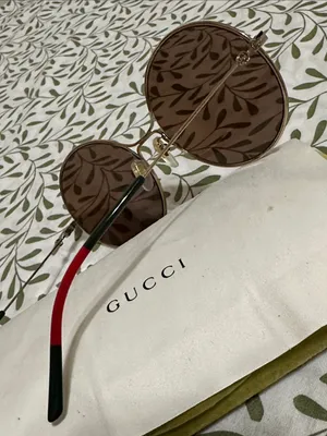 Gucci Women's Round Brown Lens Sunglasses thumbnail 5