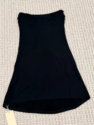 HALARA Halter Tie Back Mini Resort Dress with Pockets size Medium black NEW thumbnail 11