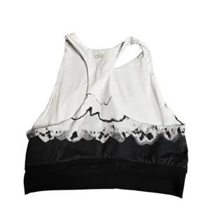 Alo‎ Yoga Women's Verse Sports Bra White/Black Size: L thumbnail 7