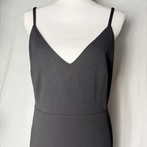 Lulus Black Mermaid Spaghetti Strap Peek-A-Boo Back Detail Full Gown Black XL thumbnail 3