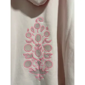 Free People‎ Movement Racing Striped Hoodie Heirloom Pink Women's Size Medium thumbnail 12