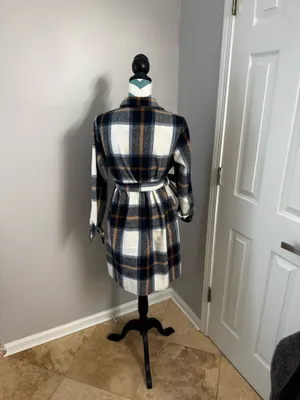 SheIn Plaid Flannel Shirt Dress thumbnail 2