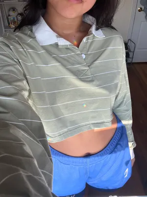 Adika Green Cropped Polo thumbnail 3