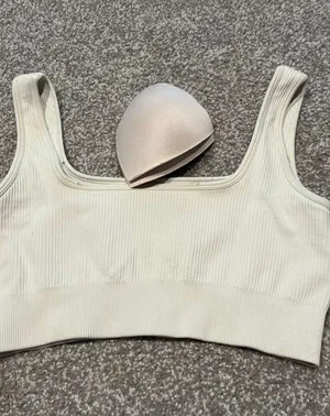 Amazon Cream/White Crop Top thumbnail 2
