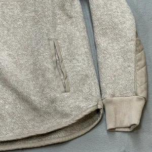 Abercrombie & Fitch Fleece Pullover Women S Tan Gorpcore Cabincore Soft Academia thumbnail 7