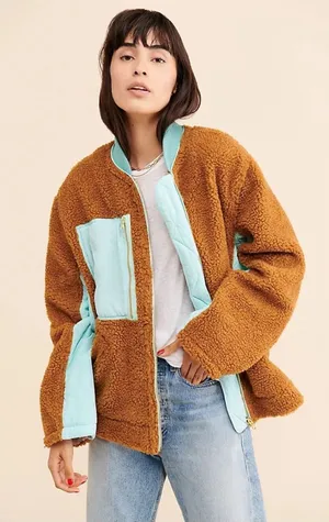 Free People Women’s Rivington Sherpa Jacket thumbnail 1