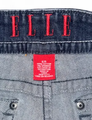 Women’s dark wash low rise jeans thumbnail 3