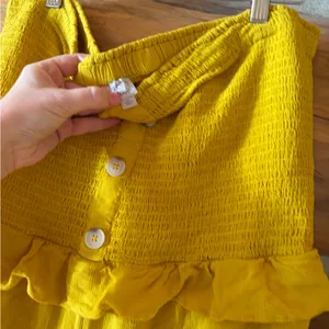 Loft Smocked Strapless Cropped Jumpsuit size XXL thumbnail 5