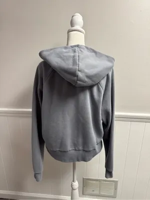 Vuori Restore Half 1/2 Zip Hoodie Fleece Sweatshirt Long Sleeve Gray Blue Medium thumbnail 13