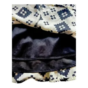 Show Me Your Mumu‎ Womens Large White Black Geometric Tribal Ikat Mini Skirt USA thumbnail 5