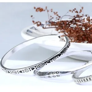NEW Engraved 925‎ Sterling Silver Adjustable Cuff Bracelet thumbnail 3