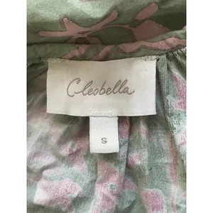Cleobella Geen Pink Whitley Ruffle Sleeve Button Front Top Size Small thumbnail 7