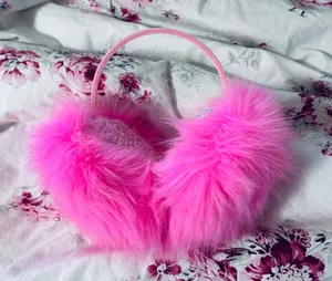 Hot Pink Faux Fur Earmuffs thumbnail 1