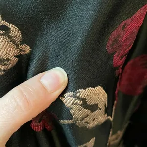 Anthropologie Hutch Black Red Floral Cowl Neck Knee Length Dress Womens 6 Formal thumbnail 4