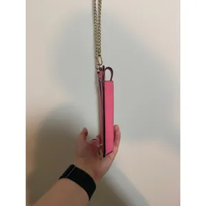 Kate Spade Phone Crossbody Womens Pink Leather Chain Strap Mini Bag Wallet thumbnail 5