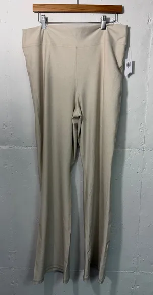 NEW Old Navy Womens Pull On Flare High Rise Cloud Quick Dry Leggings Beige XL thumbnail 1