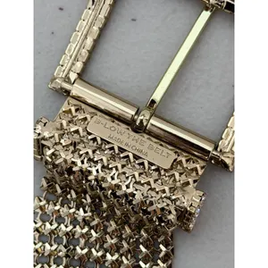 B-Low The Belt Bianca Belt Gold Embellished Crystal Chainmail Mesh Statement thumbnail 5