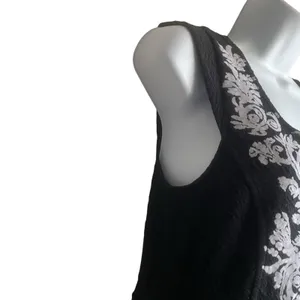 Y2K Free People Embroidered Peplum Top M Keyhole‎ Back Indie Sleaze Festival thumbnail 7