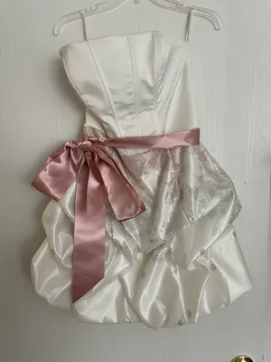 Jessica McClintock Strapless Mini Dress thumbnail 1