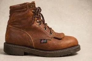 Justin Boots - Original Lace-Up Round Toe Work Boots - Size 7 thumbnail 5