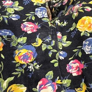 Polo Ralph Lauren Blue Floral Linen Shorts 32 thumbnail 4