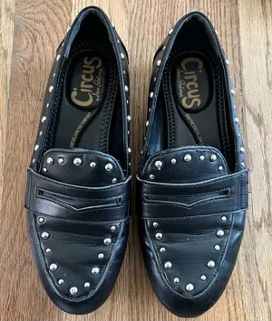 Sam Edelman‎ Black Leather Studded Mules size 6 casual comfort thumbnail 1