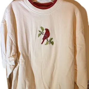 Vintage M & C Sportswear Christmas Red Bird Shirt thumbnail 1