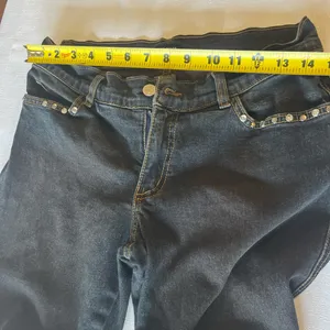 Paris Blues Black Flare Jeans with Embellishments thumbnail 8