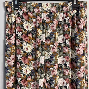 Show Me Your Mumu Floral Wide Leg Jogger Pants Women's Large Boho Festival Twee thumbnail 7