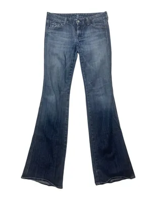 7 for all man kind size 29 A Pocket Women’s Flared Denim Jeans Blue thumbnail 1