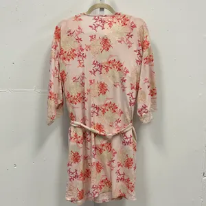 Flora Nikrooz Floral Sabrina Printed Travelset Pajama Pink Blush Top Shorts Robe thumbnail 3